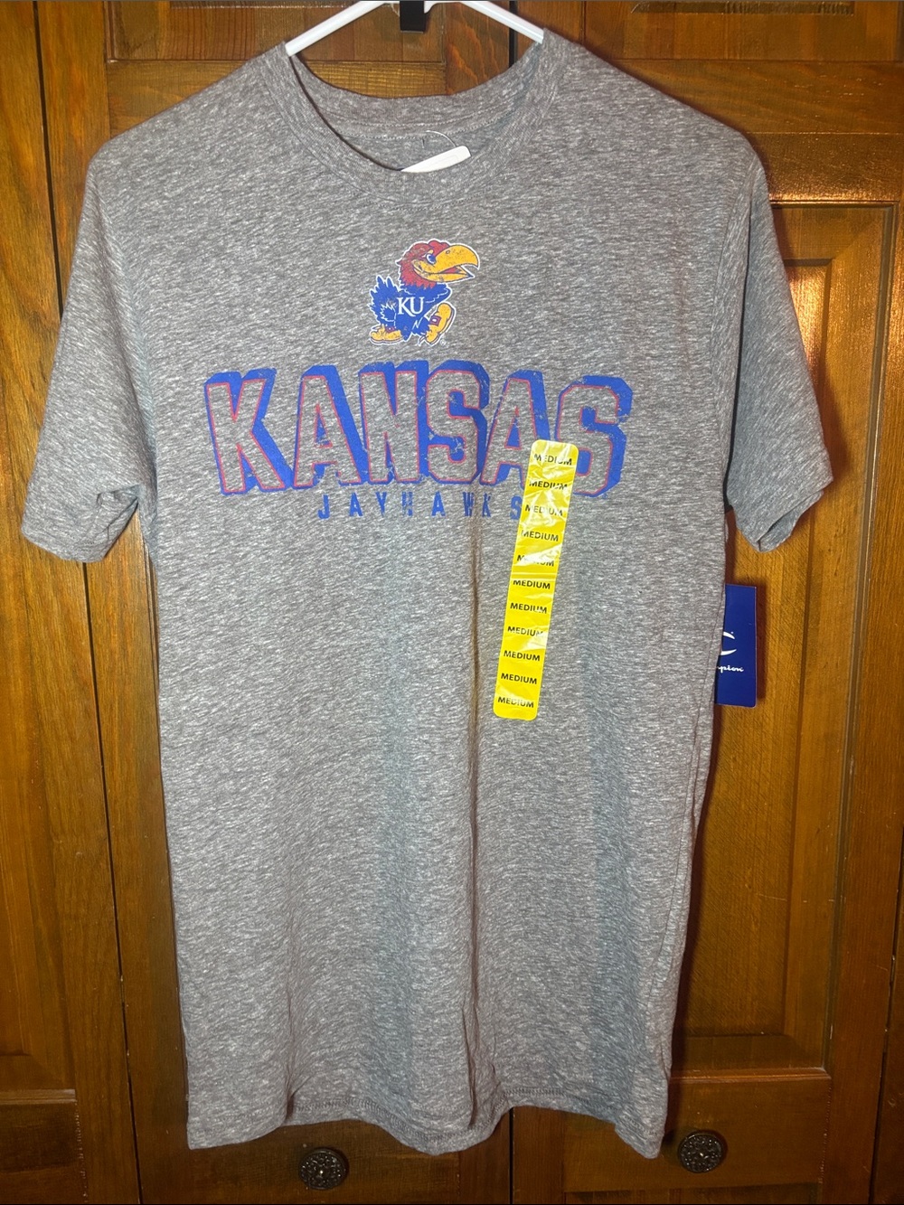 Champion Gray Kansas Jayhawks Graphic Tee